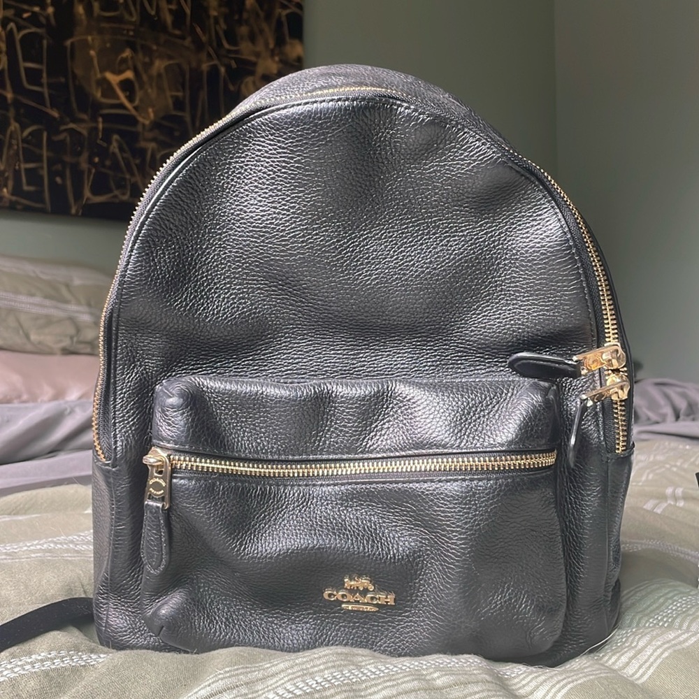Black Mini Coach Backpack